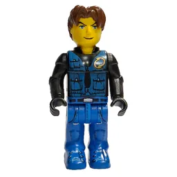 Juniors Midifig, Jack Stone with Black Jacket, Blue Legs and Blue Vest / Black