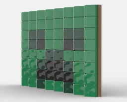 Creeper and Skeleton Mosaic