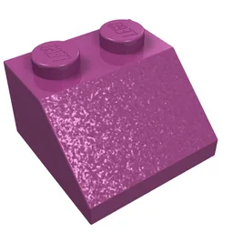 Brick Sloped 45° 2 x 2 / Magenta