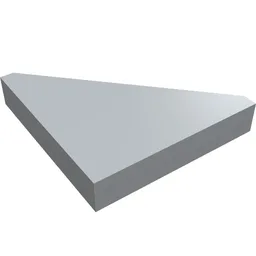 Tile 45° Cut 2 x 2 (Triangle) / Light Bluish Gray