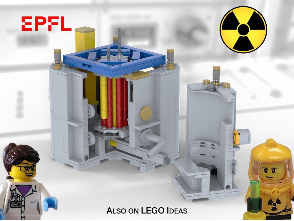 Lego Nuclear Reactor CROCUS – Reactor Model (Control Room Available Separately)