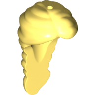 Lego Hair Long with French Braided Ponytail [3 Holes] / Bright Light Yellow