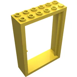 Door Frame 2 x 6 x 7 / Yellow