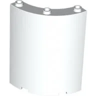 Panel 4 x 4 x 6 Quarter Cylinder / White