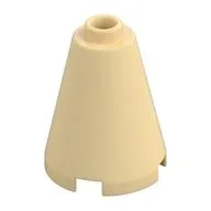 Cone 2 x 2 x 2, Open Stud / Tan