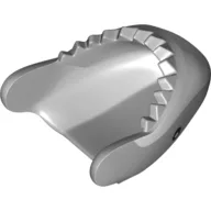 Animal Body Part, Shark Head with Light Bluish Grey Teeth and Sinew Print / Light Bluish Gray