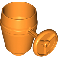 Lego Duplo Cement Mixer Drum on Stand (Dizzy) / Orange