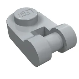 Plate Special 1 x 1 Rounded with Handle / Light Bluish Gray