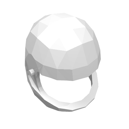 Lego Technic Figure Helmet / White