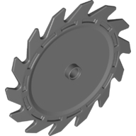 Lego Technic Circular Saw Blade 9 x 9 with Pin Hole / Dark Bluish Gray