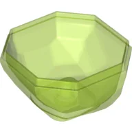 Rock Boulder 4 x 4, Bottom / Trans-Bright Green