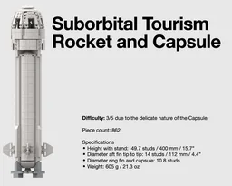 Suborbital tourism rocket and capsule
