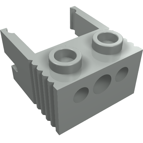 Lego Electric Connector / Plug Holder 4.5V/12V / Light Gray
