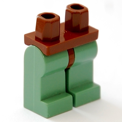 Lego Hips and Sand Green Legs / Brown