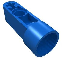 Technic Rotation Joint Socket with 3L Thick Beam / Blue