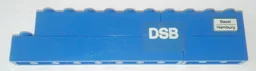 Stickered Assembly 11 x 1 x 2 with 'DSB' and 'Basel Hamburg' Pattern (Stickers) - Set 7818