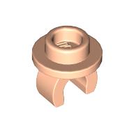 Lego Plate Special Round 1 x 1 with Hollow Stud and Underside Clip / Light Nougat