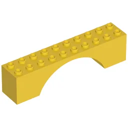 Minitalia Arch 2 x 10 x 2 with Bottom X Support / Yellow