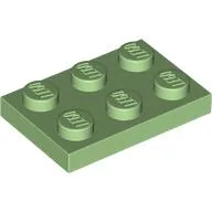 Plate 2 x 3 / Medium Green