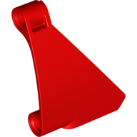 Lego Technic Panel Triangle 5 x 4 Left / Red