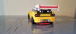 White-Yellow Hatchback