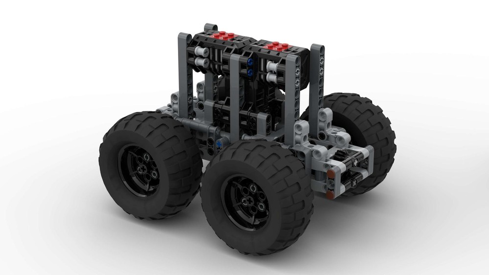 Lego Driven Twin Rear Axle (Double Buggy Motor)
