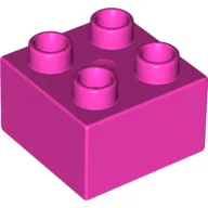 Duplo Brick 2 x 2 / Dark Pink