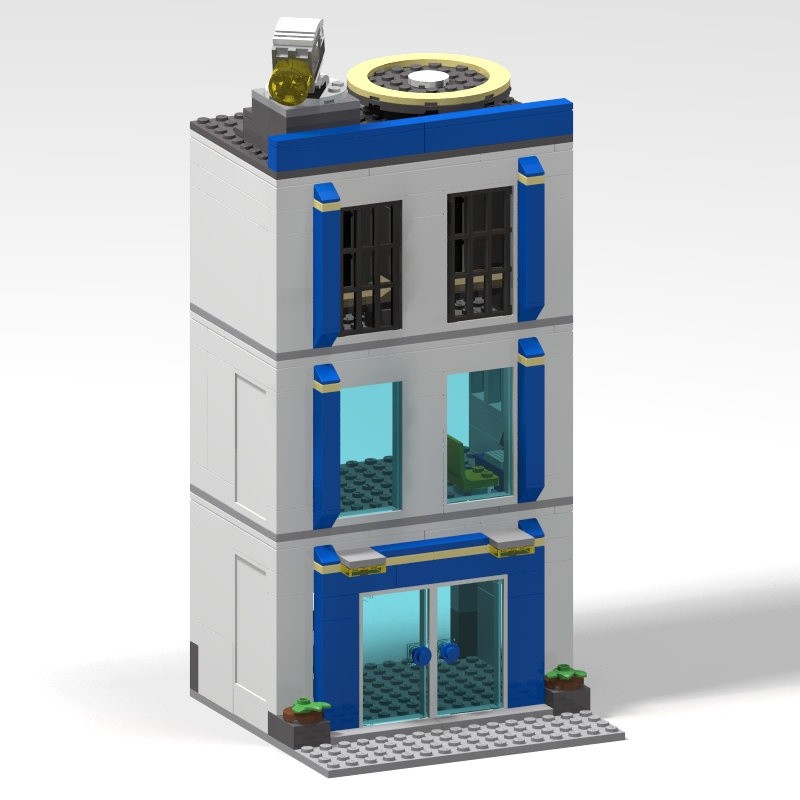 Lego 60246 City Police Station Modification - Mini Modular