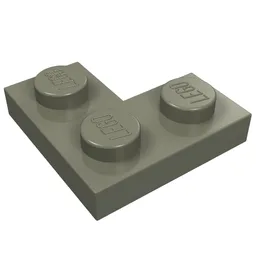 Plate 2 x 2 Corner / Dark Gray