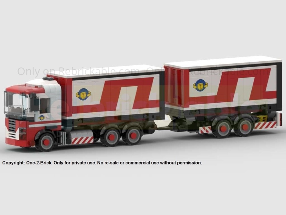 Lego BDF Swap Body Truck and Trailer