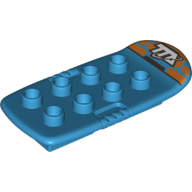 Lego Duplo Board 3 x 6 with TTA logo and Orange Rectangles Print