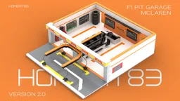 F1 McLaren Formula One Pit Garage 2025v2