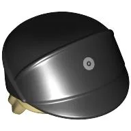 Hair and Hat, Short Tan Hair, Imperial Officer CapSilver Code Disc Print / Black