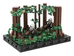 Endor Forest Speeder Bike Chase Diorama