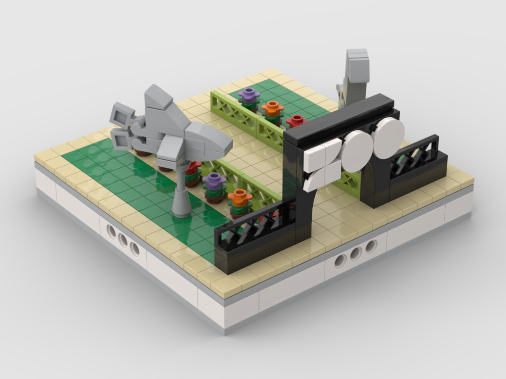 Lego Entrance to the zoo | mini modular ZOO
