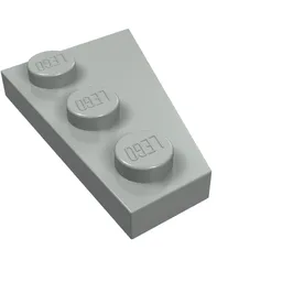 Wedge Plate 3 x 2 Left / Light Gray