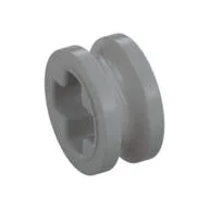 Technic Bush 1/2 Smooth with Axle Hole Semi-Reduced / Light Bluish Gray
