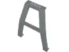 Support Crane Stand Double with Studs on Cross-Brace / Light Bluish Gray