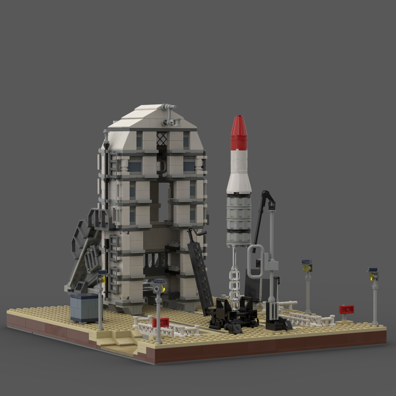 Lego Black Arrow (at Woomera LA-5B) [1:110]