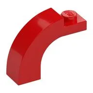 Brick Arch 1 x 3 x 2 Curved Top / Red
