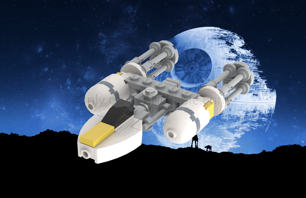 Lego Gold Leader Y-Wing Starfighter (1:200 scale)