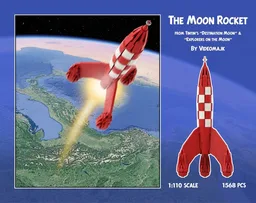 The Moon Rocket from Tintin's Destination Moon