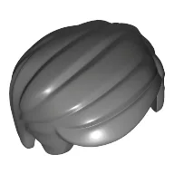 Hair Combed Sideways with Short Sideburns [Plain] / Dark Bluish Gray