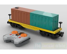 Motorized freight train car