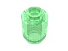 Brick Round 1 x 1 Open Stud / Trans-Green