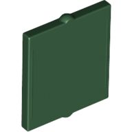 Lego Glass for Window 1 x 2 x 2 Flat / Dark Green