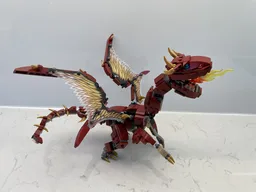 Dark red dragon