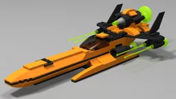 Orange Space Fighter
