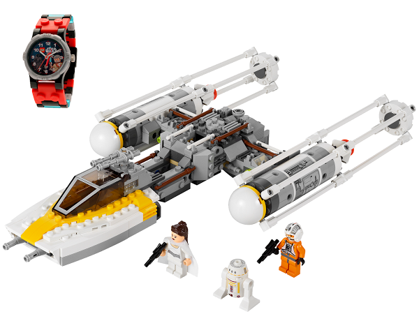 Lego Gold Leader's Y-Wing Starfighter and Watch Bundle