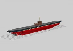 Lego Uboat, with chrome and special parts